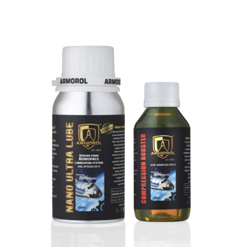 Armorol Nano Ultra Lube 100 ml + 100 ml Compression Booster  For Low Pickup Cars & Bikes 350 cc - 1500 cc