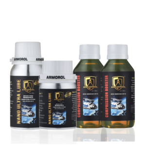 Armorol Nano Ultra Lube 150 ml + 200 ml Compression Booster  For Cars  1500 -2800 cc with High OilConsumption