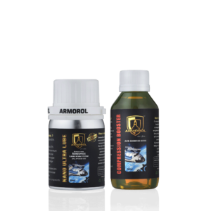Armorol Nano Ultra Lube 50 ml + 100 ml Compression Booster for Low Pickup Bikes/Scooters Under 350cc